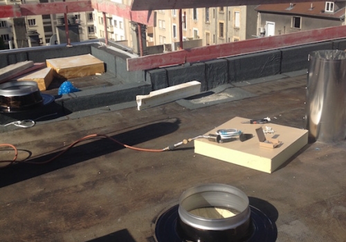 Puits de lumière toit terrasse - Installation